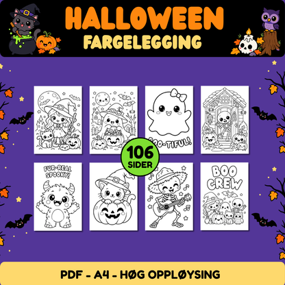 Halloween fargeleggingssider