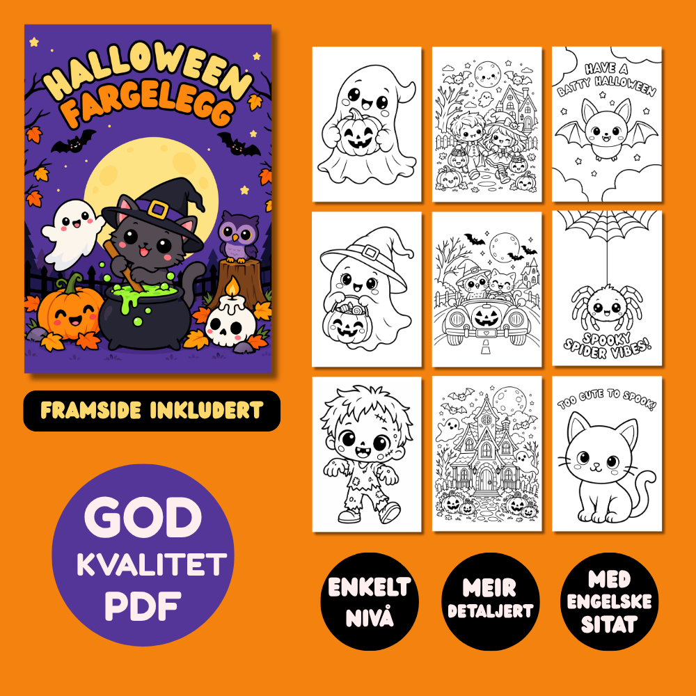 Halloween fargeleggingssider