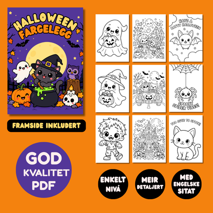 Halloween fargeleggingssider