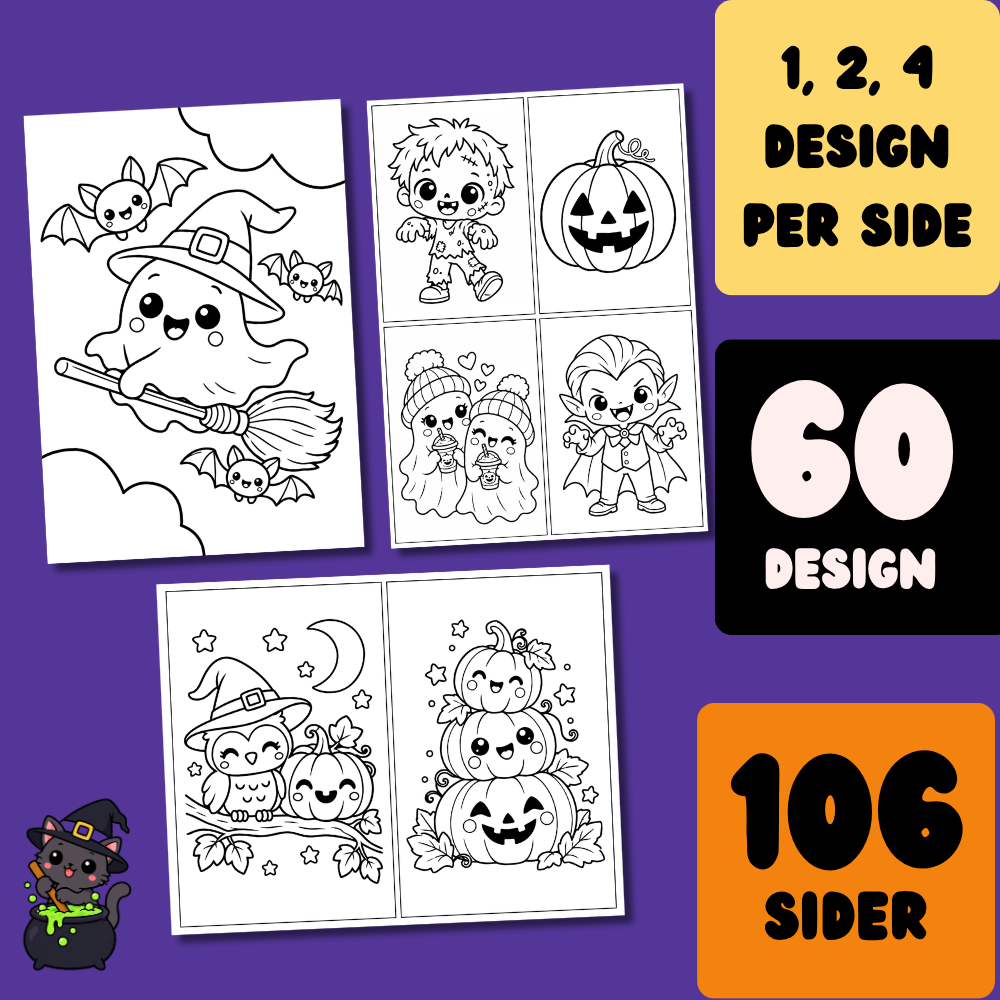 Halloween fargeleggingssider