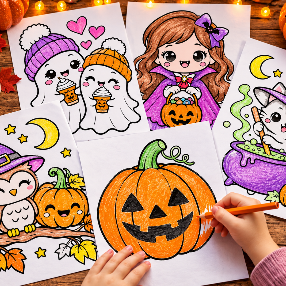 Halloween fargeleggingssider