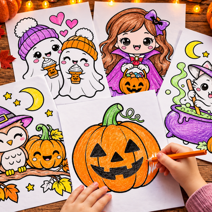 Halloween fargeleggingssider